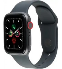 Apple Watch Series 5 40mm - Titanium Zwart + LTE - Zwarte Sportband